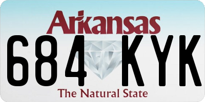 AR license plate 684KYK