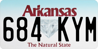 AR license plate 684KYM