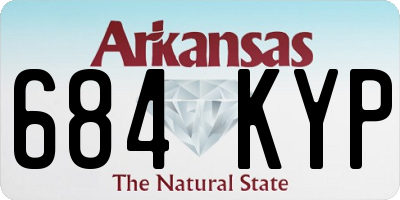 AR license plate 684KYP