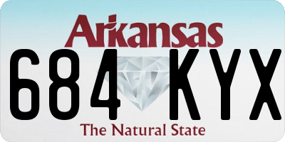 AR license plate 684KYX