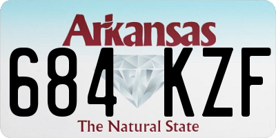 AR license plate 684KZF