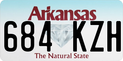 AR license plate 684KZH