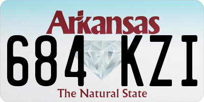 AR license plate 684KZI