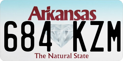 AR license plate 684KZM