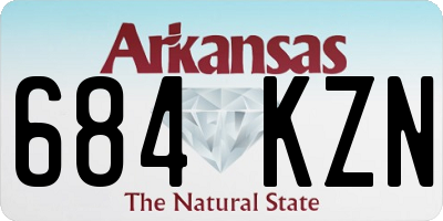 AR license plate 684KZN