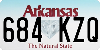 AR license plate 684KZQ