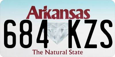 AR license plate 684KZS