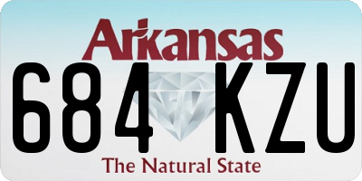 AR license plate 684KZU