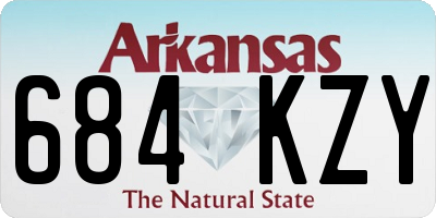 AR license plate 684KZY