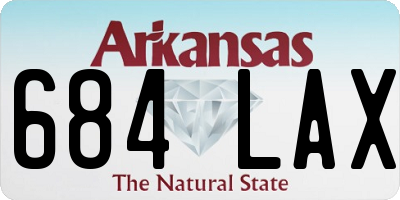 AR license plate 684LAX