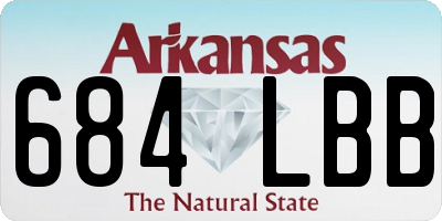 AR license plate 684LBB