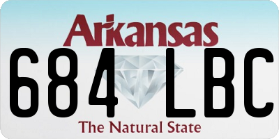 AR license plate 684LBC