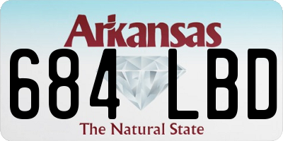 AR license plate 684LBD