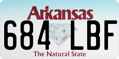 AR license plate 684LBF