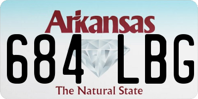 AR license plate 684LBG