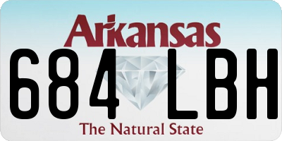 AR license plate 684LBH