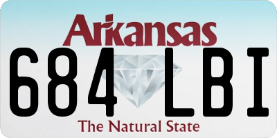 AR license plate 684LBI