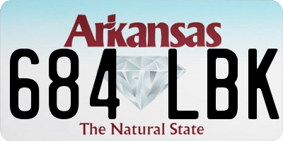 AR license plate 684LBK