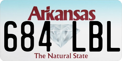 AR license plate 684LBL