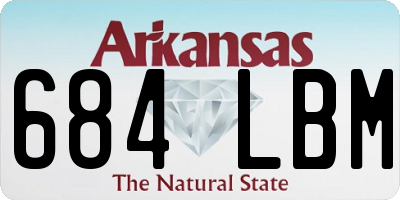 AR license plate 684LBM