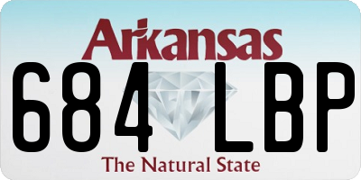 AR license plate 684LBP