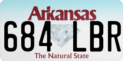 AR license plate 684LBR