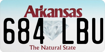 AR license plate 684LBU