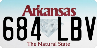 AR license plate 684LBV