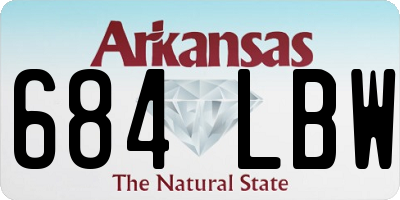 AR license plate 684LBW