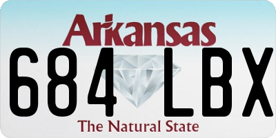 AR license plate 684LBX