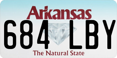 AR license plate 684LBY