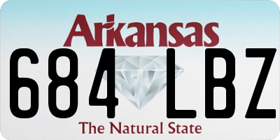 AR license plate 684LBZ