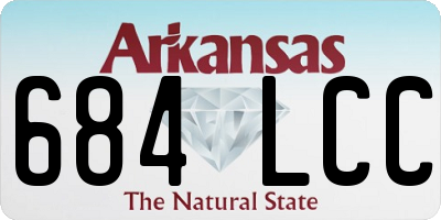 AR license plate 684LCC