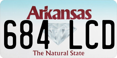 AR license plate 684LCD