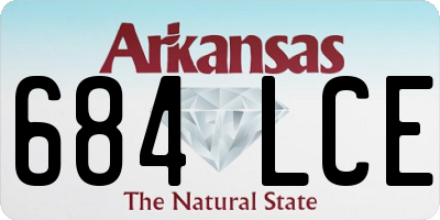 AR license plate 684LCE