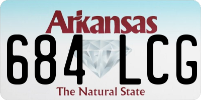 AR license plate 684LCG