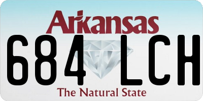 AR license plate 684LCH