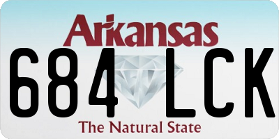 AR license plate 684LCK