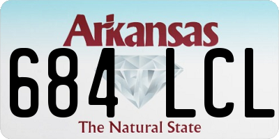 AR license plate 684LCL