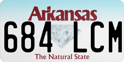 AR license plate 684LCM