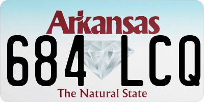 AR license plate 684LCQ