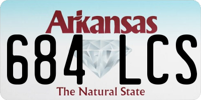 AR license plate 684LCS