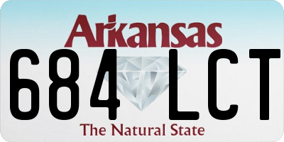 AR license plate 684LCT