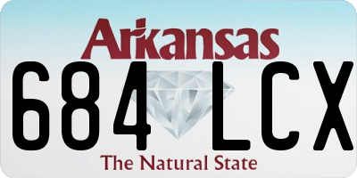 AR license plate 684LCX