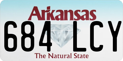 AR license plate 684LCY
