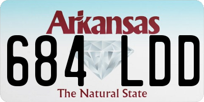 AR license plate 684LDD