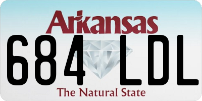 AR license plate 684LDL