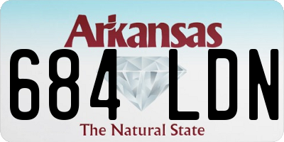 AR license plate 684LDN