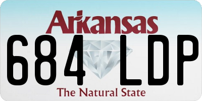 AR license plate 684LDP
