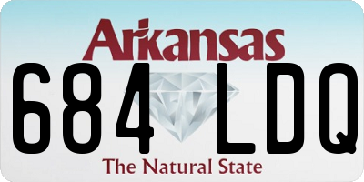 AR license plate 684LDQ